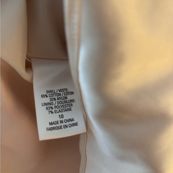 Tahari Lace Eyelet Knee Length Beige Cream Skirt 10 - Picture 5 of 10